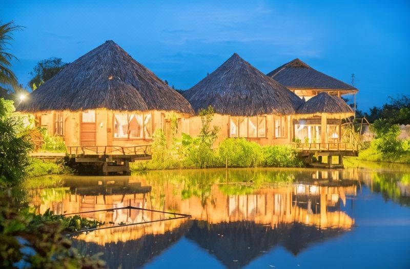 Mekong Silt Ecolodge - Pool Swimming and Free Breakfast