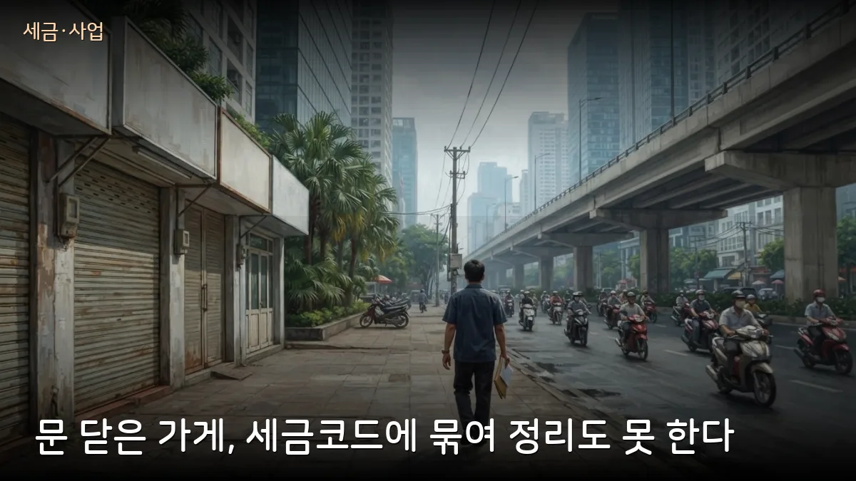 호치민 창업 10곳 중 8곳 철수 — 세금코드 03·06에 묶인 사업자, 국세청이 구제책 검토