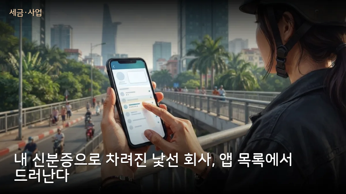 eTax Mobile 업데이트 — 내 신분증으로 남이 회사를 차렸는지 앱에서 바로 확인합니다