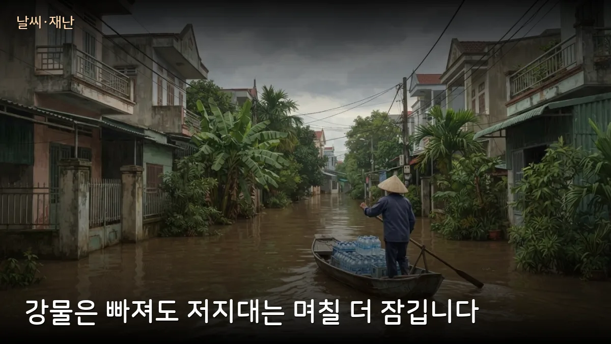 동나이 고속도로 공사구간 옆 마을·하노이 외곽 열흘째 침수…저지대 이동·거주 때 주의할 점