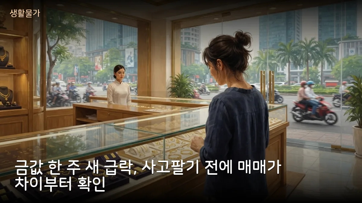 금값 일주일 새 1냥 320만 동 하락, 산 사람 최대 650만 동 손실…사고팔 교민이 볼 점