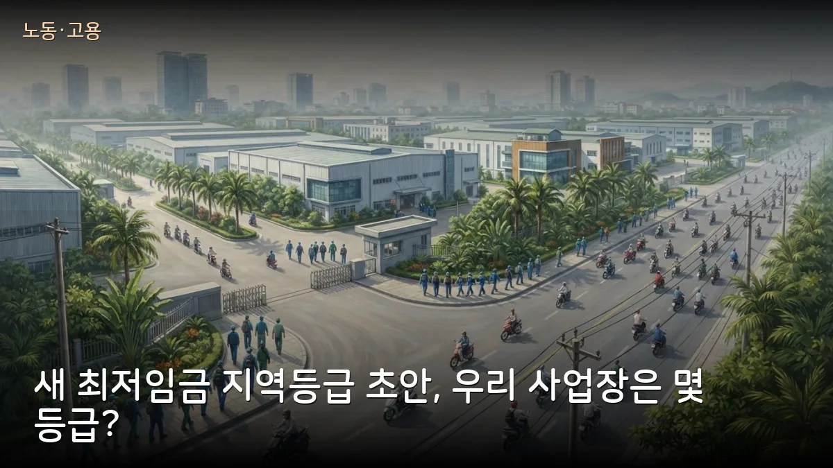 베트남 새 지역별 최저임금 초안 공개: 하노이·박닌·꽝닌 공단 지역 등급 확인해야