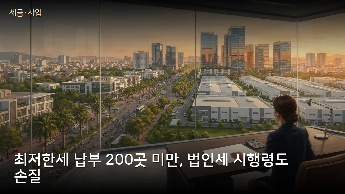 글로벌 최저한세 내는 FDI 200곳 미만…법인세 시행령 초안, 한국 대기업·중소기업 영향 정리