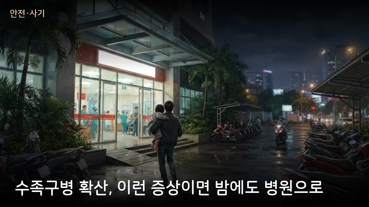수족구병 전국 확산, 5세 미만 자녀 둔 교민이 알아둘 응급 신호와 VNVC 백신