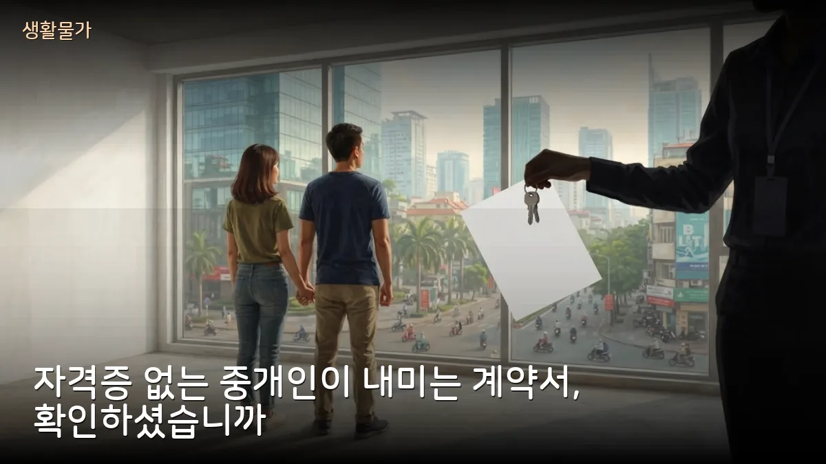 무자격 부동산 중개에 최대 6,000만 동 과태료 — 집 구할 때 확인할 것