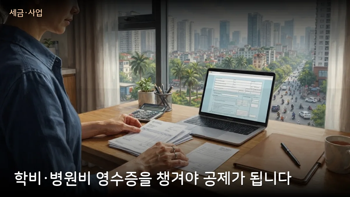 자녀 학비·병원비, 개인소득세에서 연 4,700만동까지 공제 — 영수증이 있어야 합니다