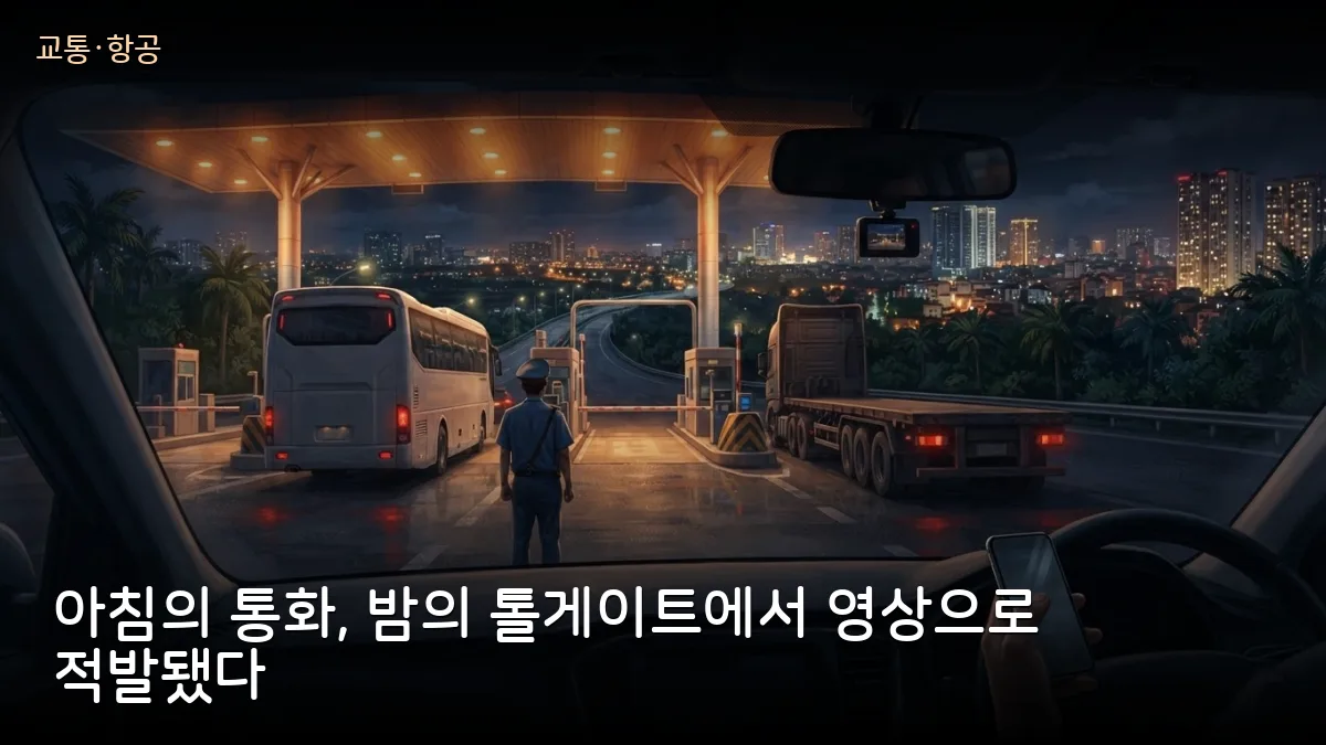 운전 중 휴대폰, 15시간 뒤 적발 — 베트남 고속도로 카메라 영상 채증 확대