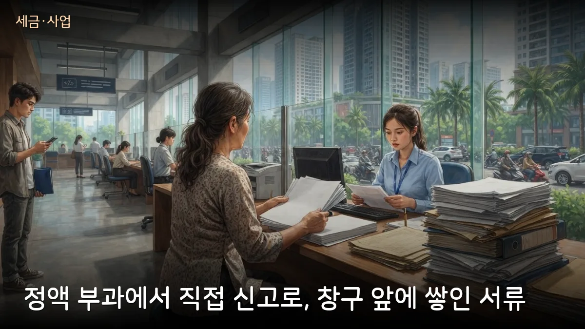 7월 1일 시행 개인사업자 세무 규정 정리 — 매출 기준과 신고 의무, 창구 안내는 조문으로 재확인