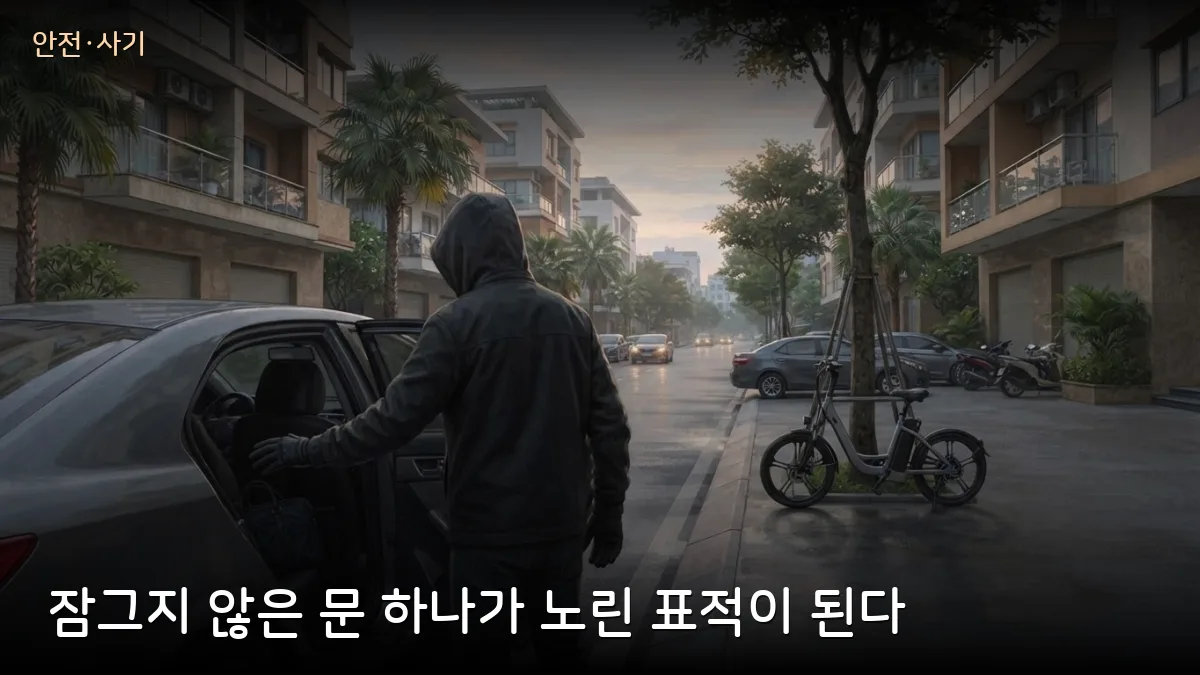 차 문 안 잠근 사이 털렸다 — 닥락 10대 절도조직 8명 검거, 동나이 도난차는 15분 만에 추적
