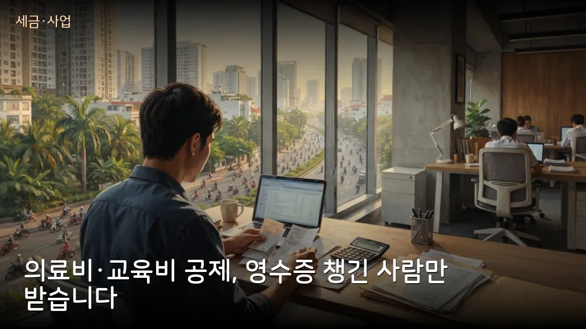 베트남 의료비·교육비 소득공제 신설 — 올해 연말정산부터, 영수증 있어야 받습니다
