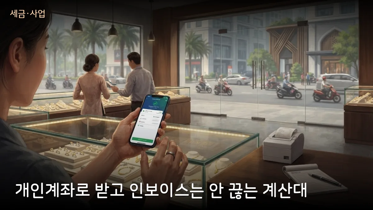 개인계좌로 매출 받고 인보이스 안 끊는 관행, 베트남 세무당국 집중 단속 — 한인 가게 점검 항목