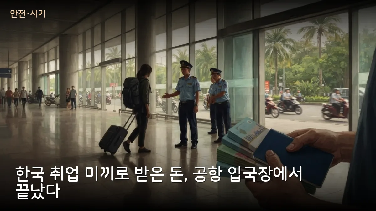 한국 계절근로 보내준다며 2억6400만 동 챙겨 두바이 도주…공안이 공항서 체포