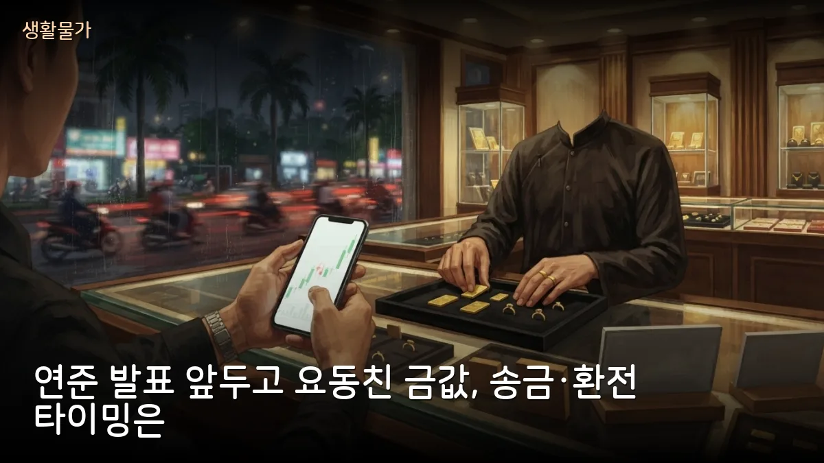 미 연준 금리 결정 17일 새벽 발표…금값 요동, 베트남 교민 송금·환전 타이밍 점검