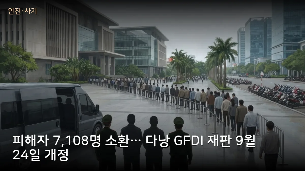 다낭 GFDI 경영진 3명 추가 구속… 9월 24일 재판, 피해자 7,108명 소환