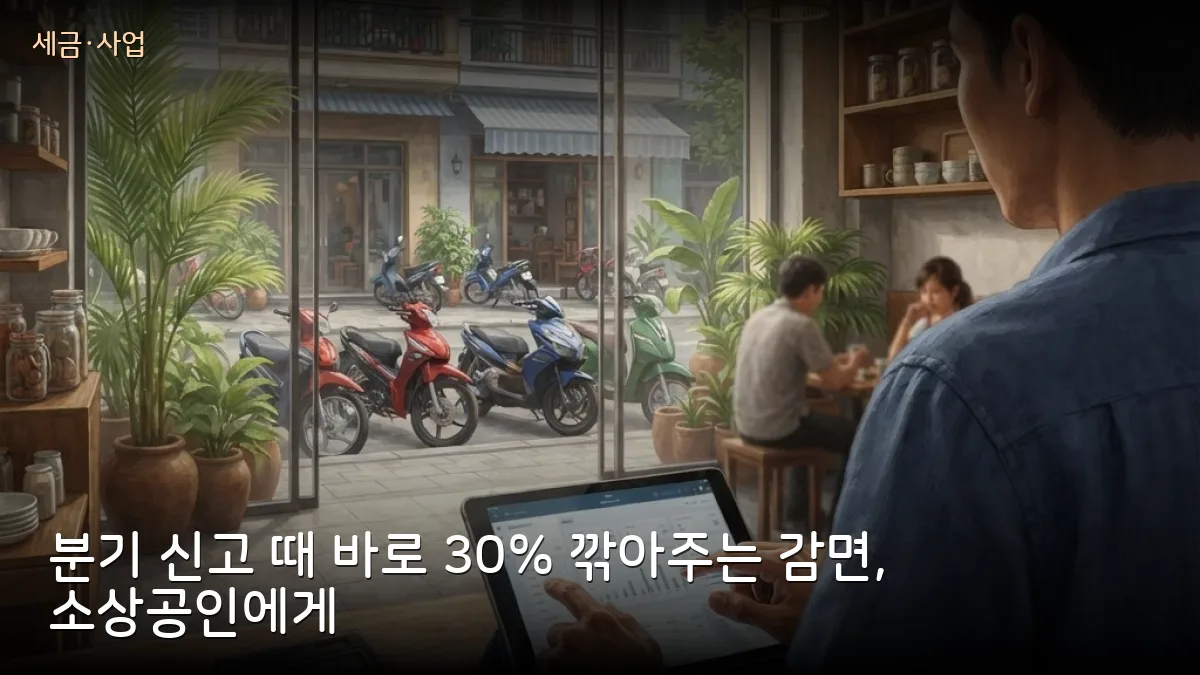 연매출 100억 동 이하 개인사업자·법인, 신고할 때 바로 세금 30% 감면 추진