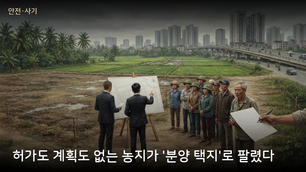 농지를 택지로 둔갑시킨 
