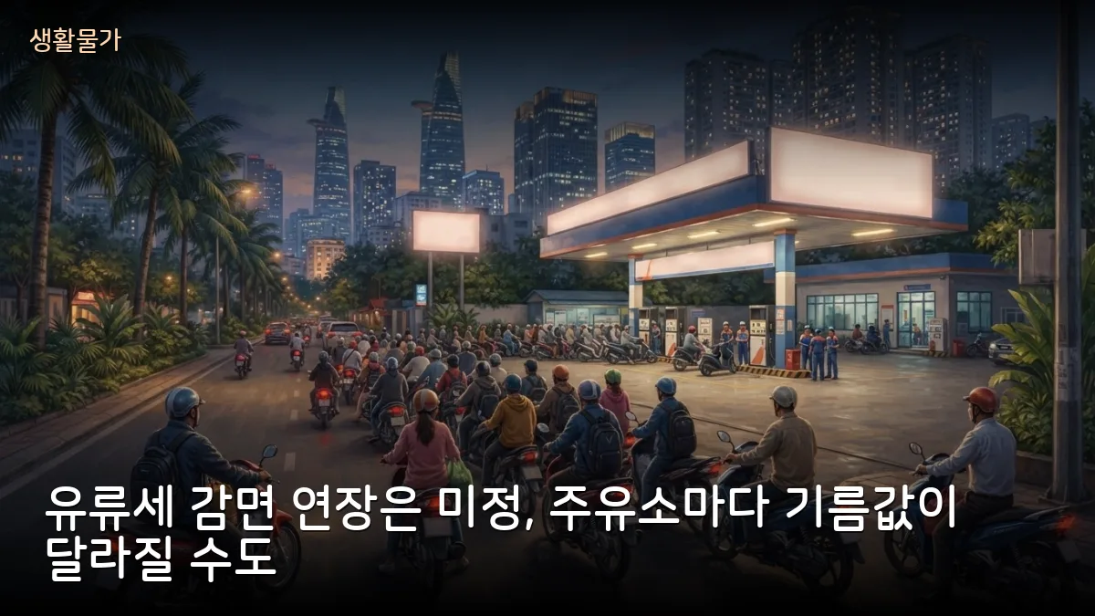 베트남 유류세 감면 9월 30일 만료 기로, 주유소마다 기름값이 달라지는 제도도 추진