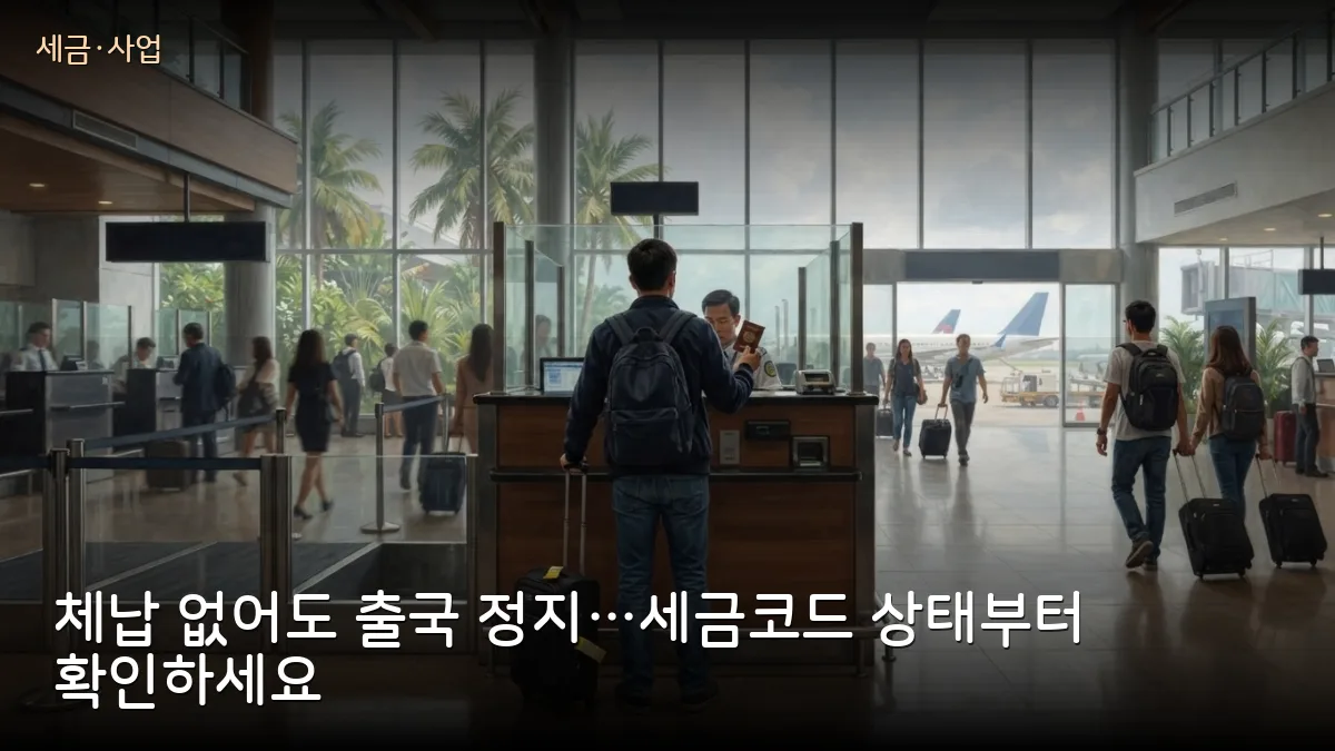 체납 없어도 출국 막힌다…세무 ‘주소지 미운영’ 통보 120일 넘긴 사업자 주의