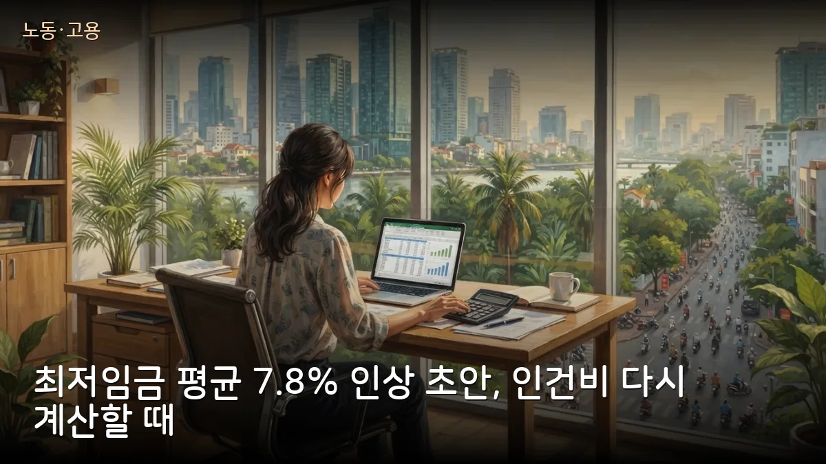 베트남 지역별 최저임금 평균 7.8% 인상 초안 공개, 현지 직원 둔 교민 사업자 인건비 점검 필요