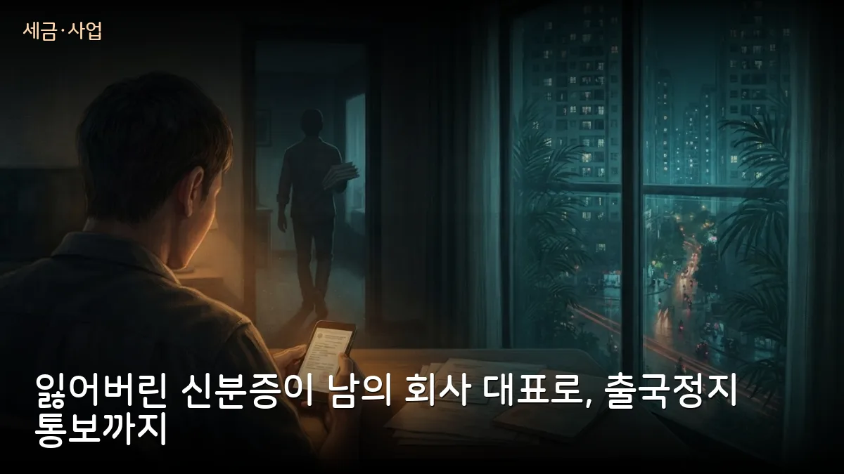 분실한 신분증으로 남의 회사 대표가 돼 출국정지 통보… 하노이 사례와 내 명의 지키는 법