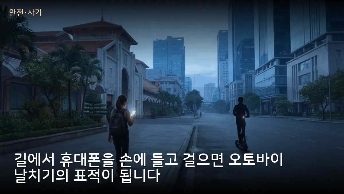 호찌민 벤탄시장 인근서 관광객 휴대폰 날치기…피해 시 신고 방법 안내