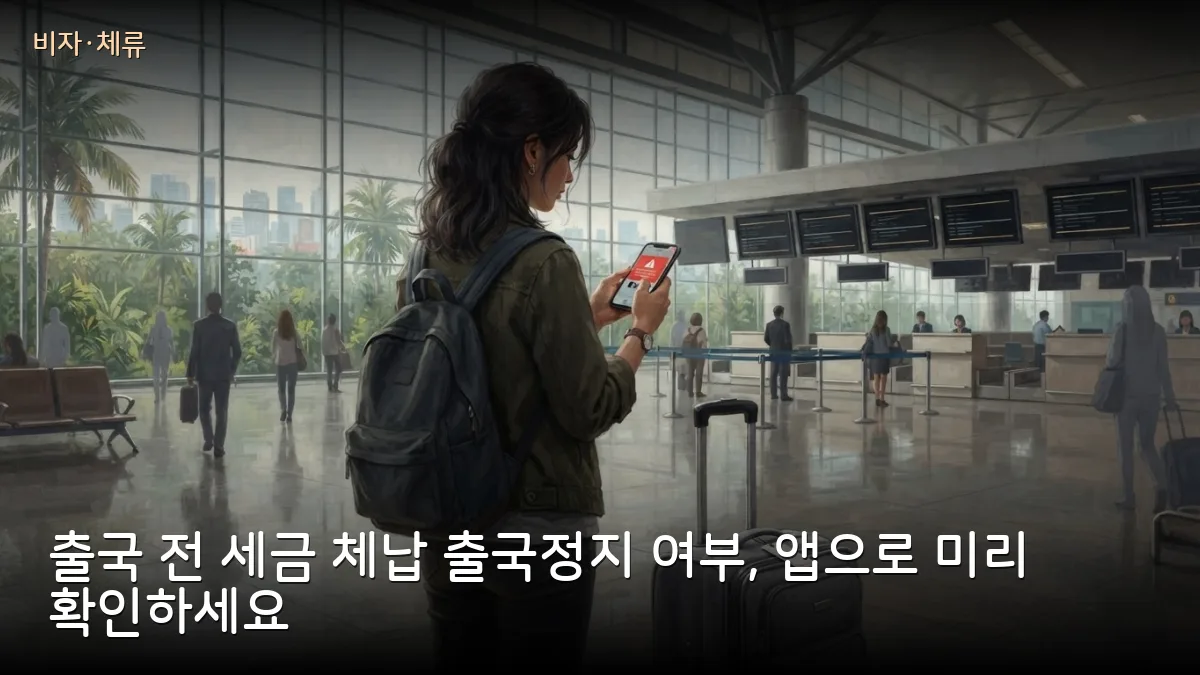 세금 체납으로 출국정지됐는지 공항 가기 전 확인하는 법 — eTax Mobile·국세청 포털 조회 절차