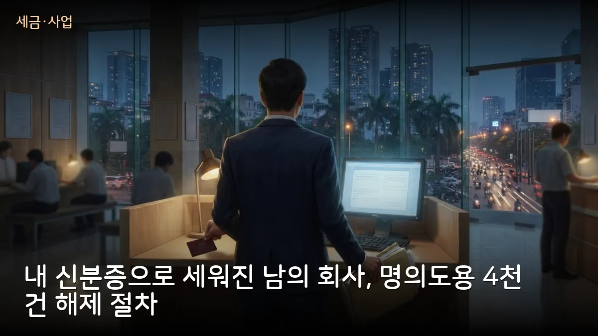 내 신분증으로 남이 회사 차렸다…베트남 명의도용 법인 4천 건, 해제 절차는