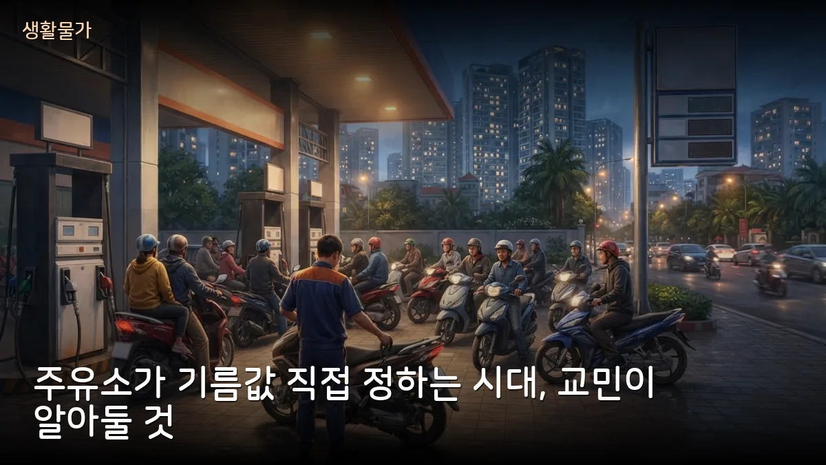 베트남 주유소가 기름값 직접 정한다… 공상부