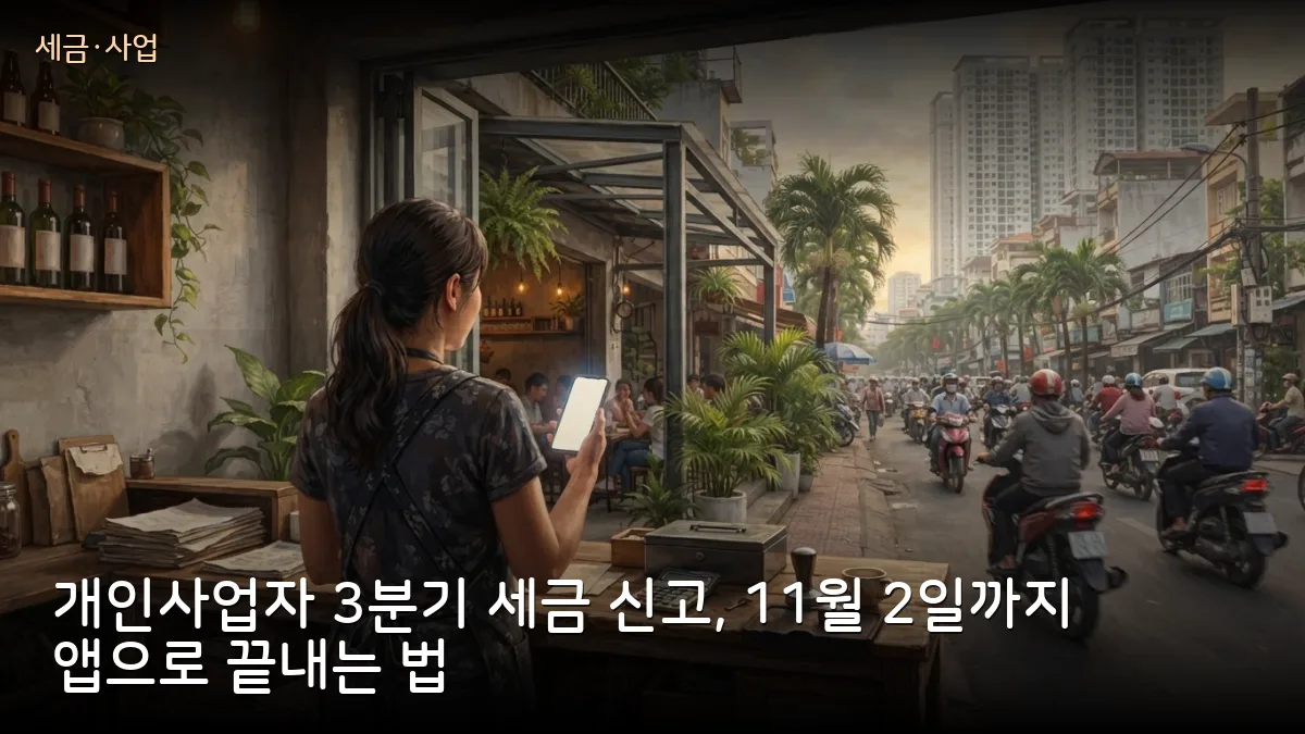베트남 개인사업자 3분기 세금 신고 11월 2일까지… eTax Mobile 절차와 법인 전환 혜택