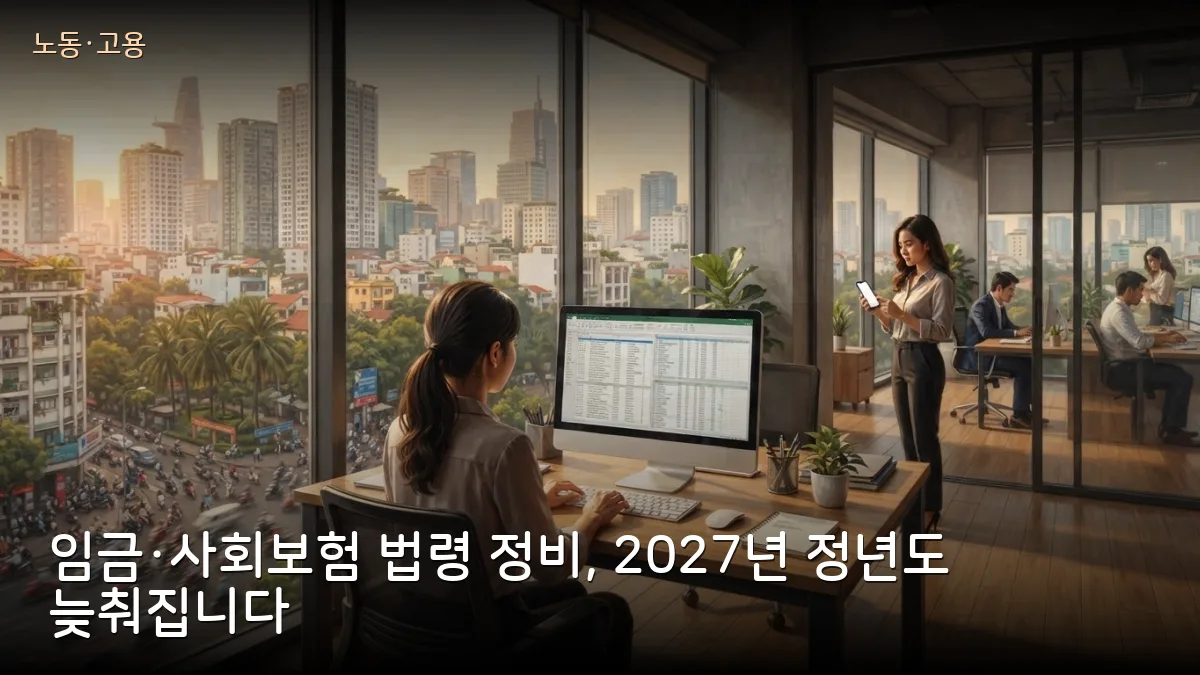 베트남 최저임금·사회보험 하위법령 정비와 2027년 정년 상향: 베트남인 직원 둔 한국 기업 점검사항