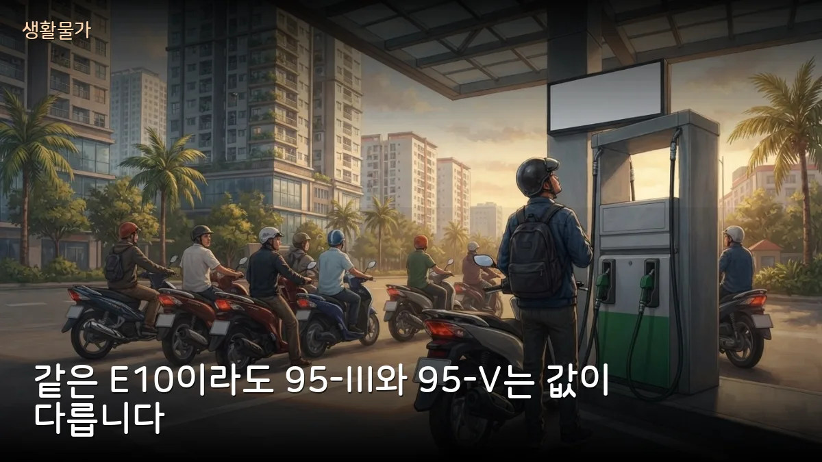휘발유 9월 이후 리터당 5,000동 가까이 올라… E10 고시가보다 비싼 주유소가 있는 이유