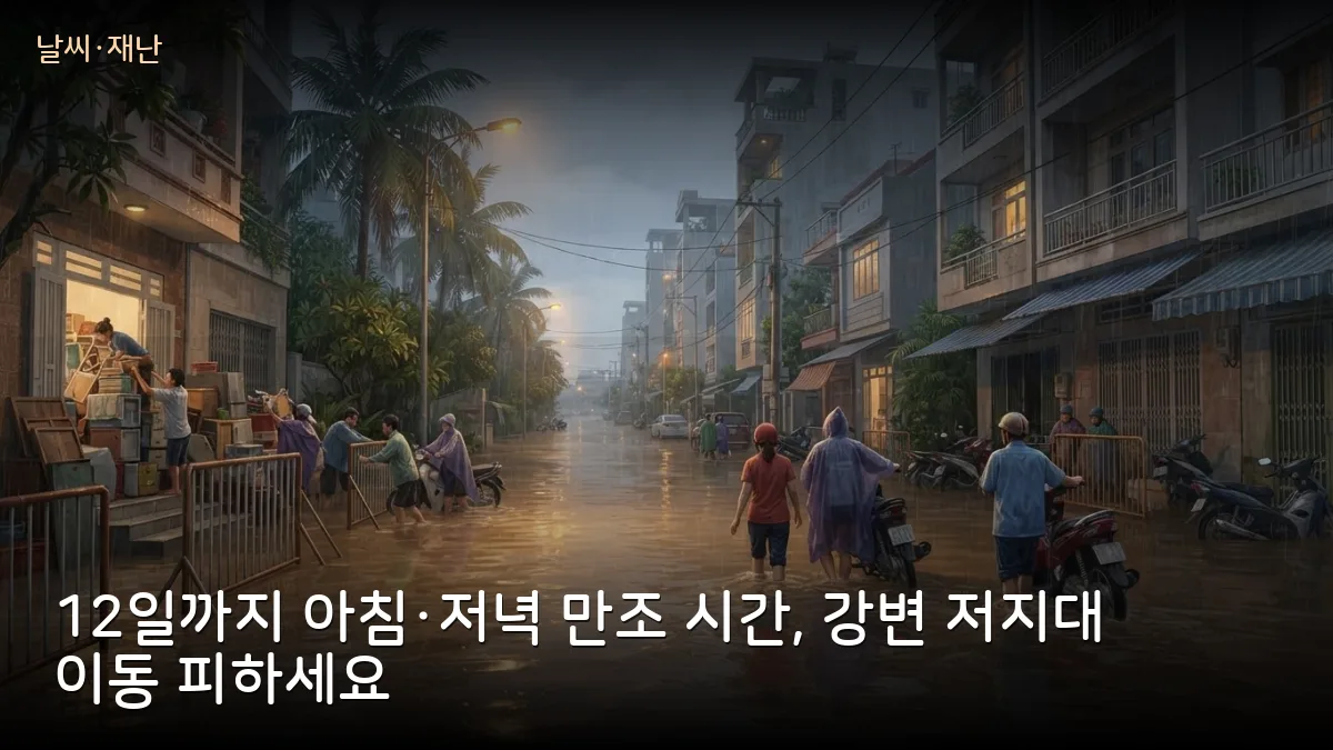 동나이강 만조 1975년 이후 최고, 사이공강도 기록 근접… 12일까지 아침·저녁 만조 시간 이동 주의