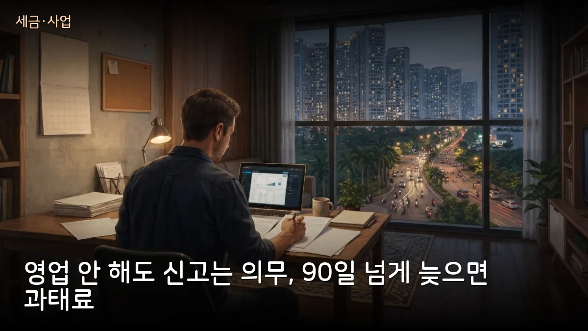 베트남 가구사업자, 영업을 안 해도 세금 신고 90일 넘게 늦으면 평균 575만 동 과태료