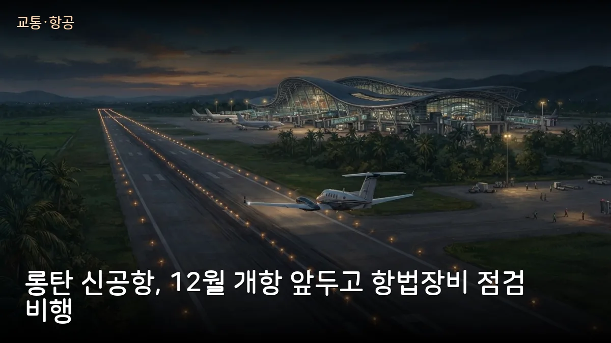 롱탄 신공항, 10월 11~19일 항법장비 점검 비행… 호찌민 이용객이 알아둘 개항 일정