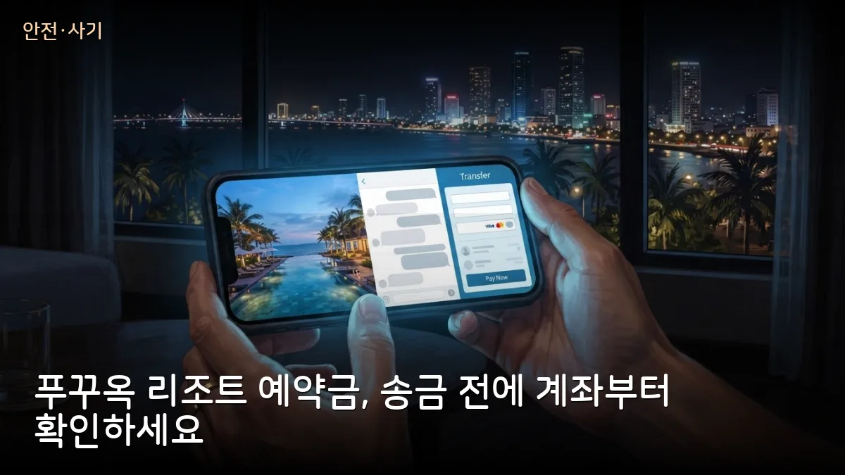 푸꾸옥 5성 호텔·리조트 사칭 예약 사기 조직 적발, 송금 전 확인할 것