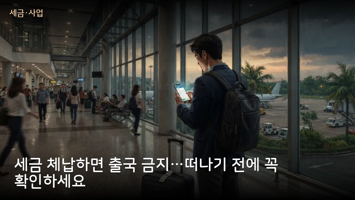 세금 체납하면 베트남 출국 금지될 수 있습니다…법인 대표·개인사업자 기준과 해제 절차