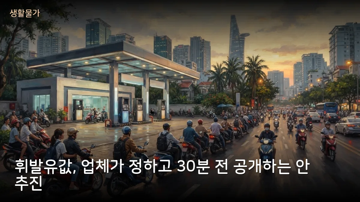 베트남 휘발유값, 정부 대신 업체가 정하는 안 추진…오토바이·차량 운전자 알아둘 점