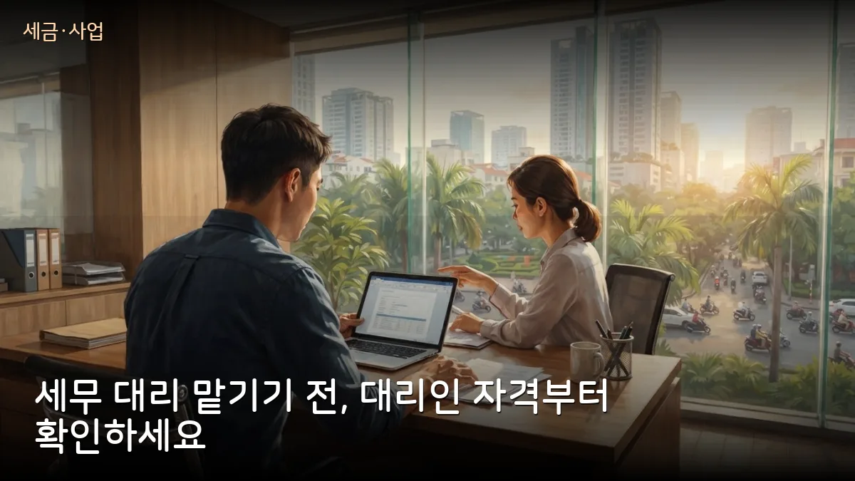 식당·가게 세무 대리 맡기기 전에: 통달 109/2026 세무대리 새 규정 정리