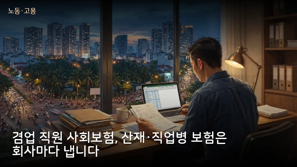 다른 회사서 사회보험 내는 시간제 직원, 우리 회사는 산재보험만 따로 냅니다