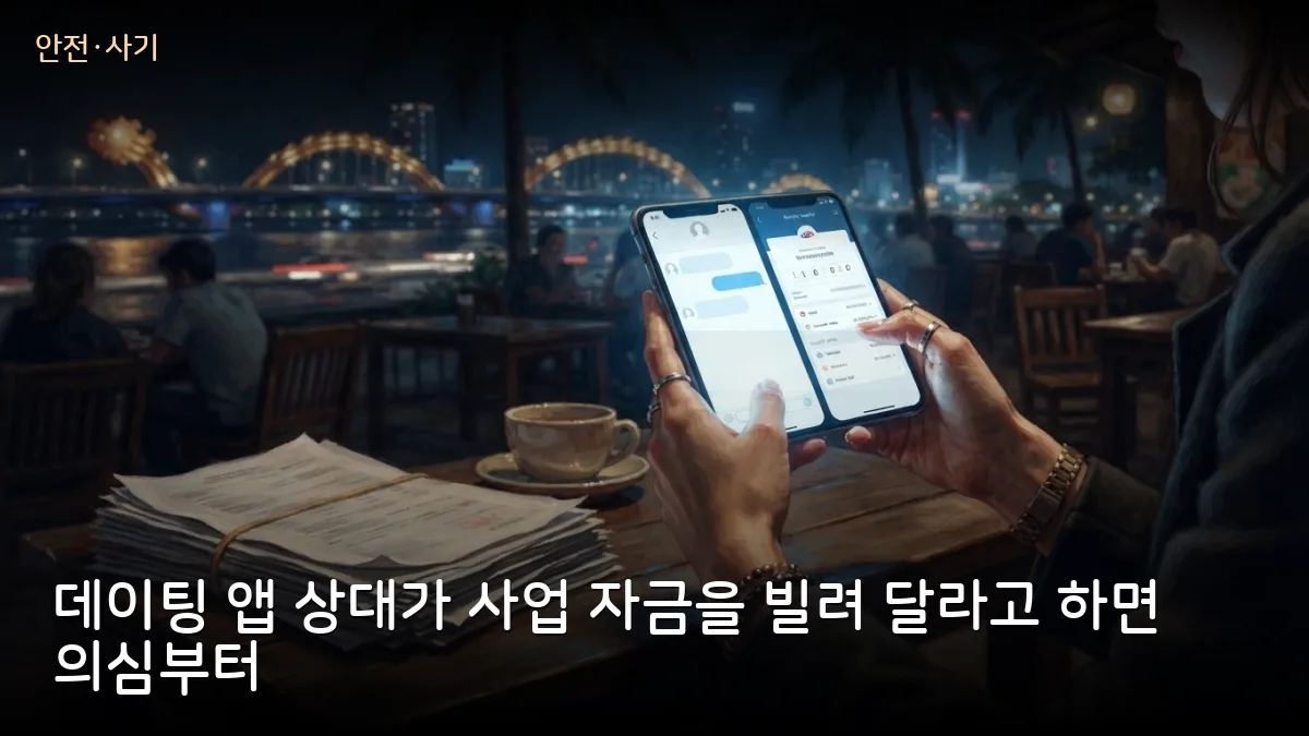 다낭서 틴더로 만난 남성에 26억 동 송금, 데이팅 앱 금전 요구 주의