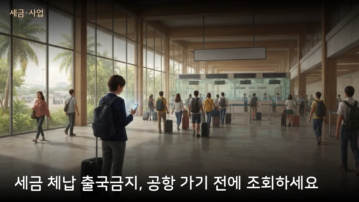 세금 체납 출국금지, 기준선 밑으로 내면 3~5분 안에 해제…사업하는 교민 확인법