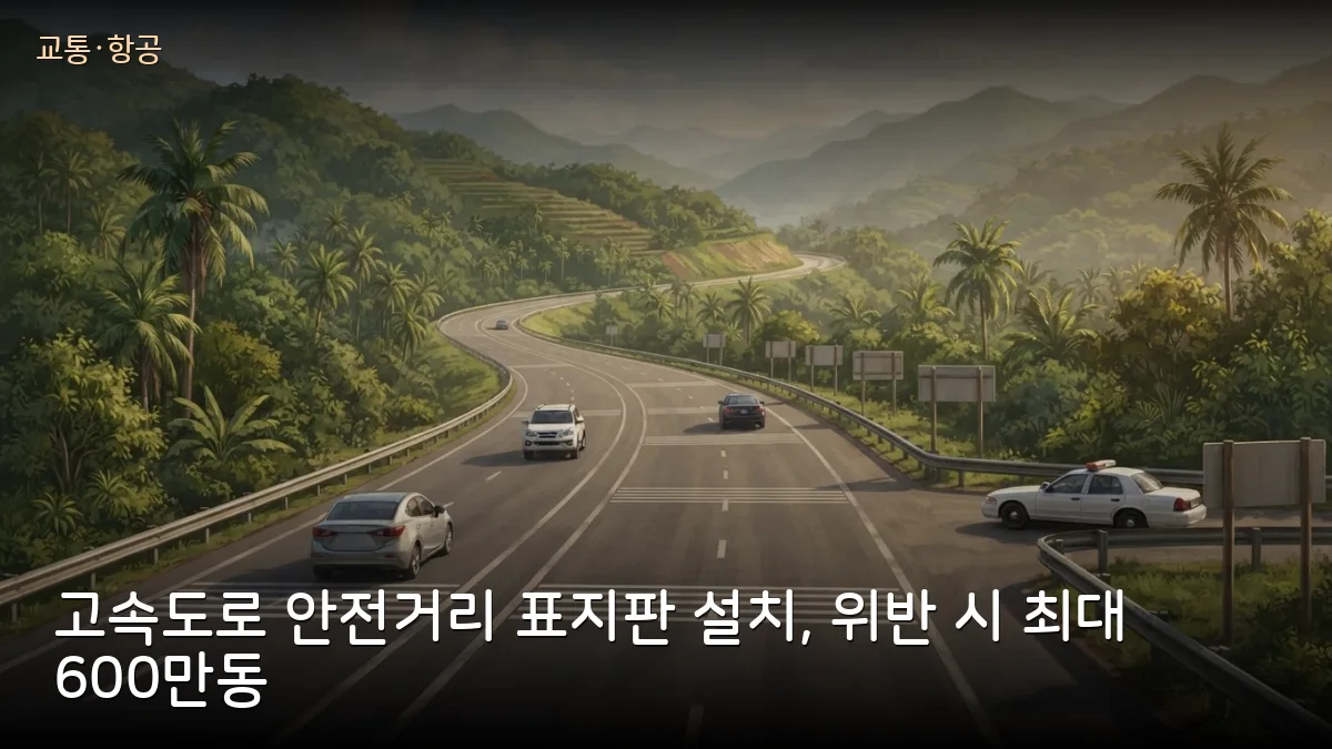 베트남 고속도로 최대 16개 노선에 안전거리 표지판 설치…직접 운전하는 교민 벌금 최대 600만동