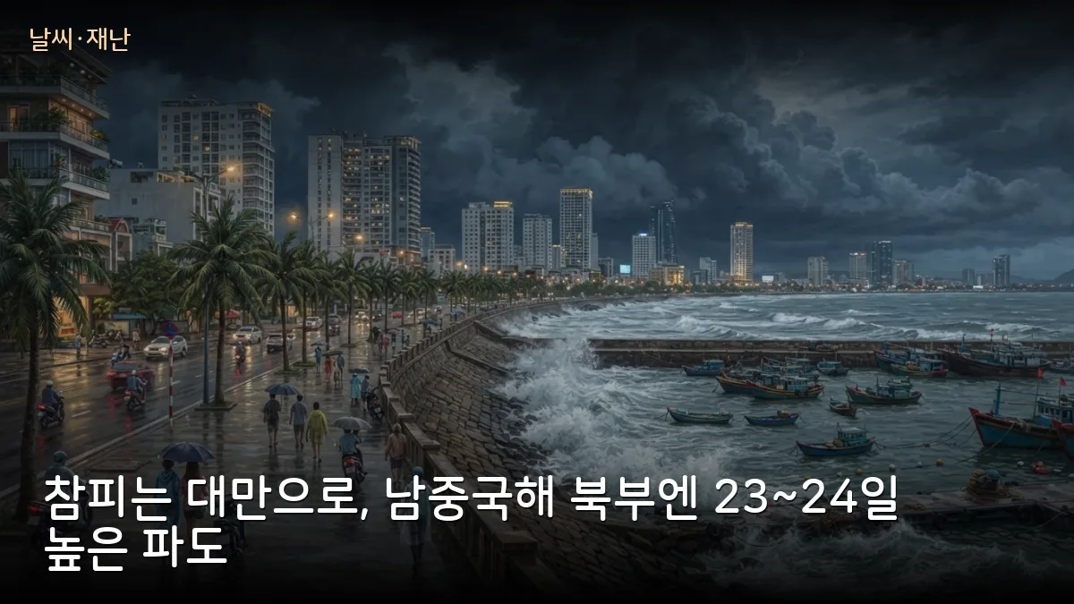 슈퍼태풍 참피, 남중국해 진입 가능성 10~20%… 23~24일 북부 해역 높은 파도