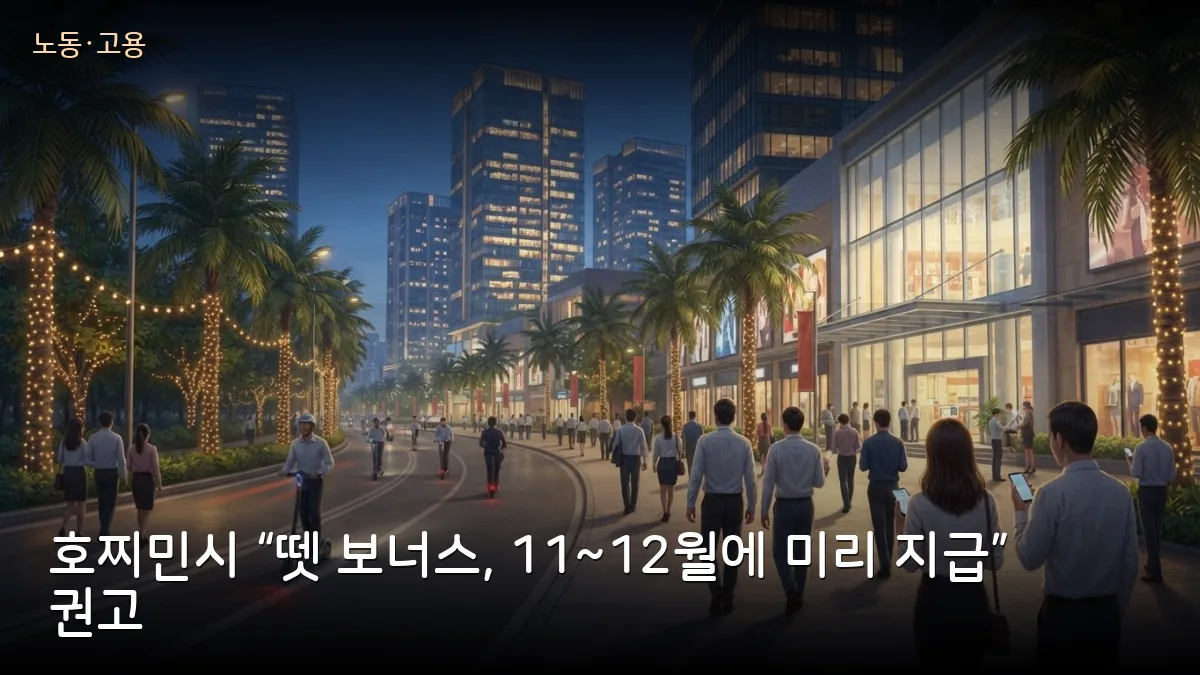 호찌민시 당서기 “뗏 보너스 11~12월에 주라”…베트남 직원 둔 한인 기업 자금 점검
