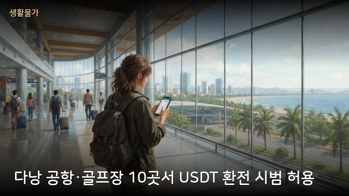 다낭 공항·골프장 등 10곳서 USDT를 동으로 환전 시범 허용…이용 전 확인할 점
