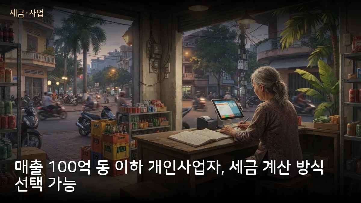 베트남 연매출 100억 동 이하 개인사업자, 매출 기준 과세 선택 가능해진다…2026년분부터냐 2027년분부터냐 논의 중