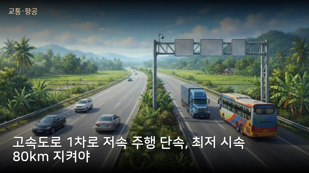 까우저–까오보 고속도로 10월 20일부터 1차로 저속 단속, 직접 운전하는 교민 주의