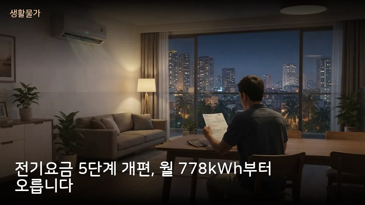 베트남 가정 전기요금 5단계 개편 즉시 적용 제안, 월 778kWh부터 인상