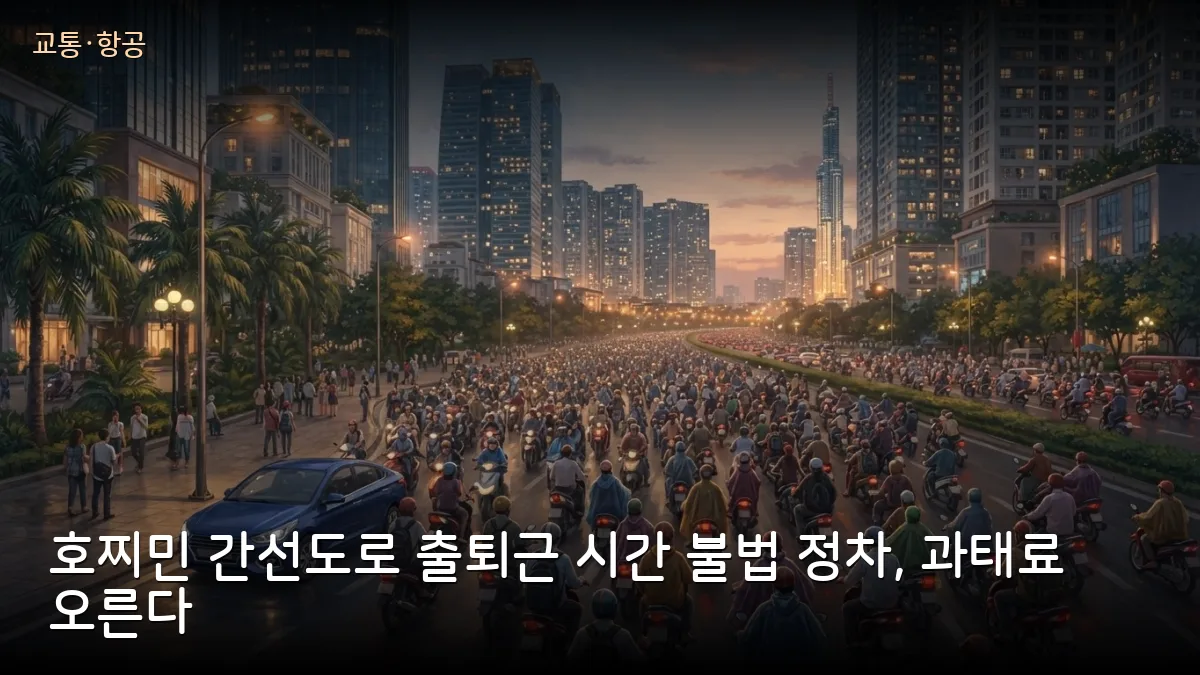 호찌민시, 불법 정차·주차 과태료 상향 추진… 차·오토바이 모는 교민 주의