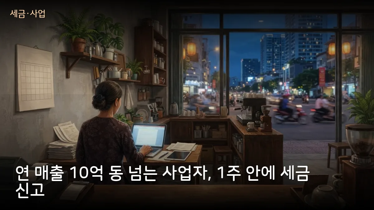 연 매출 10억 동 넘는 개인·가구사업자, 1주 안에 신고 안 하면 최대 2,500만 동 벌금